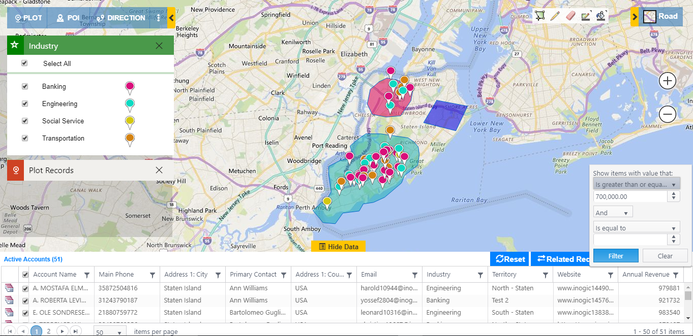 Dynamics CRM Maps