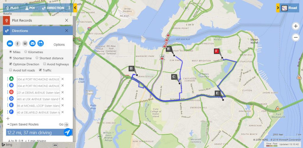 save and share route within Dynamics 365