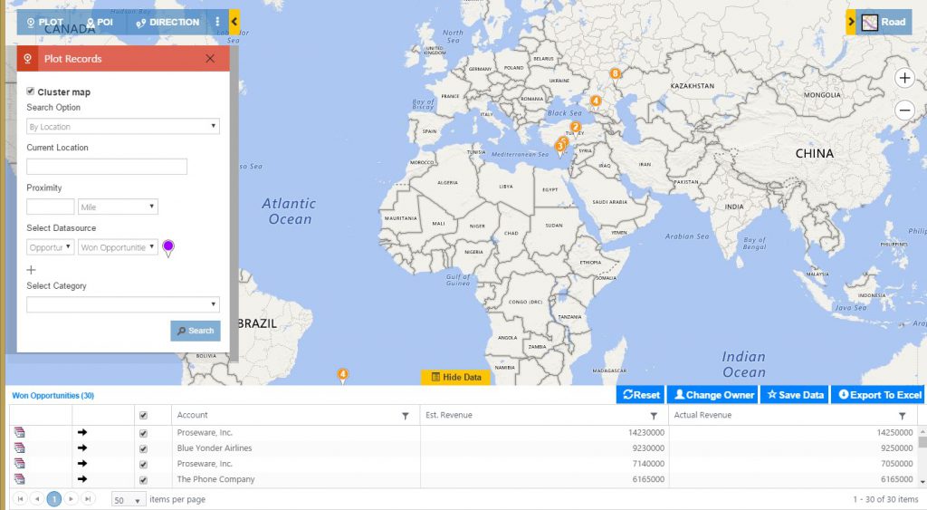 Dynamics CRM Maps