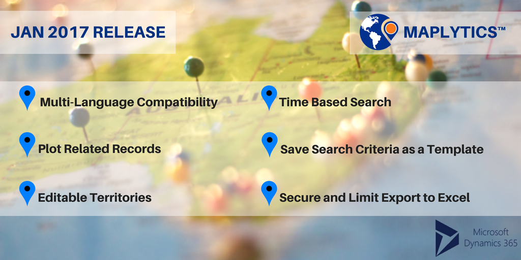 Map Integration MS Dynamics CRM - Jan 17 Release