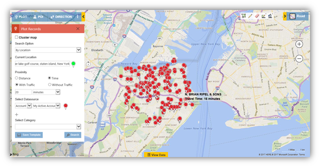 Map Dynamics CRM - Time Based Search