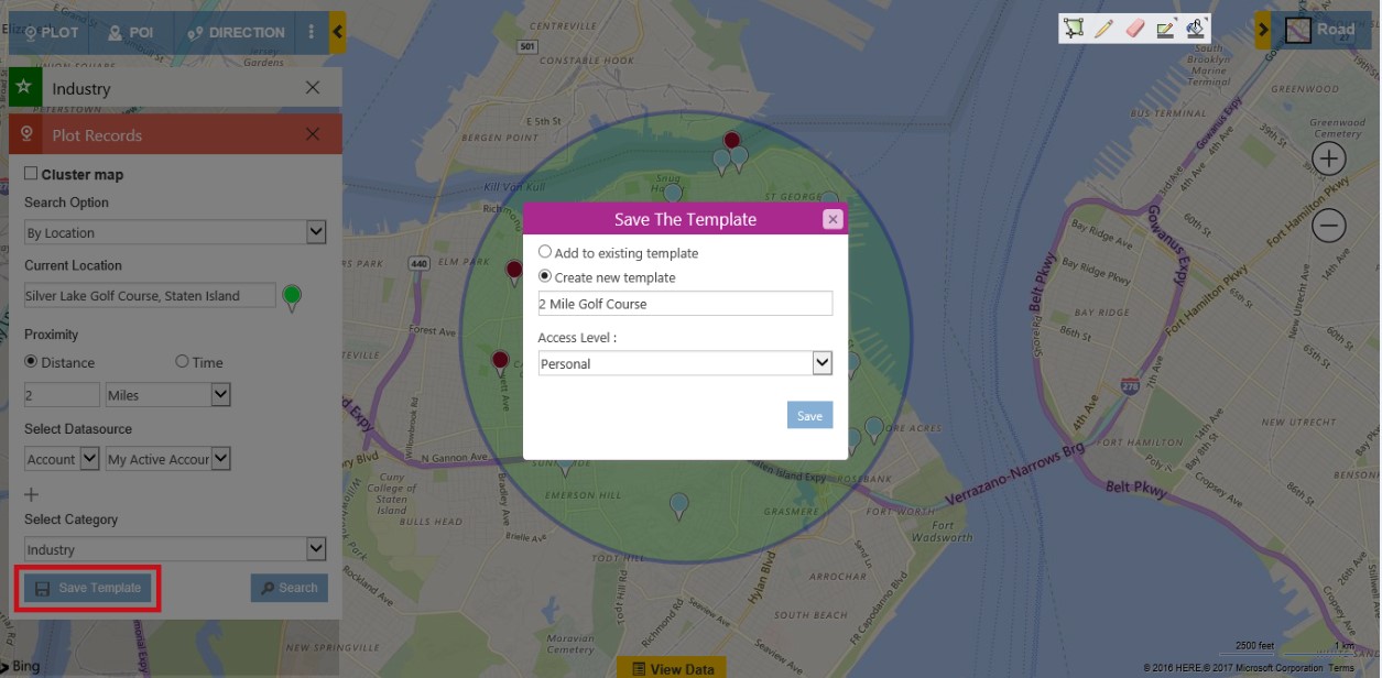 Save Search Criteria as a Template in Maplytics - Dynamics CRM Bing Map