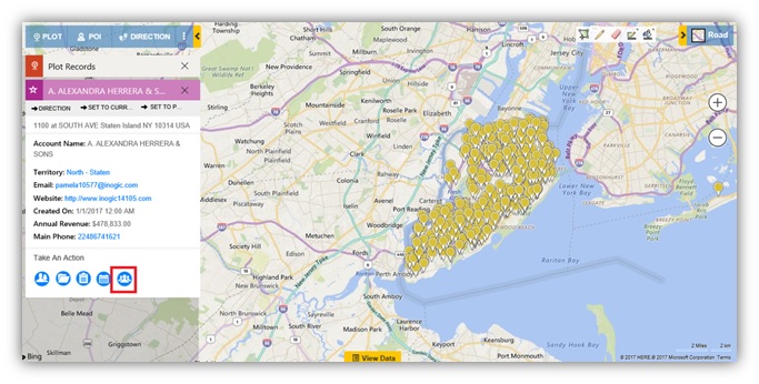 Plot Dynamics CRM Records on Map