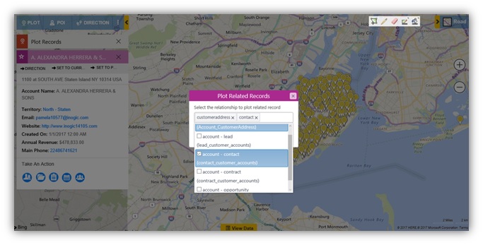 Plotting Dynamics CRM Records on Map