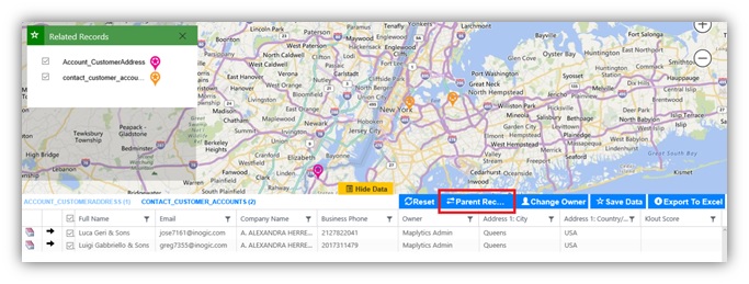 Plotting Dynamics CRM Data on Map