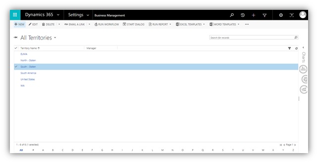 Dynamics CRM Territory Mapping