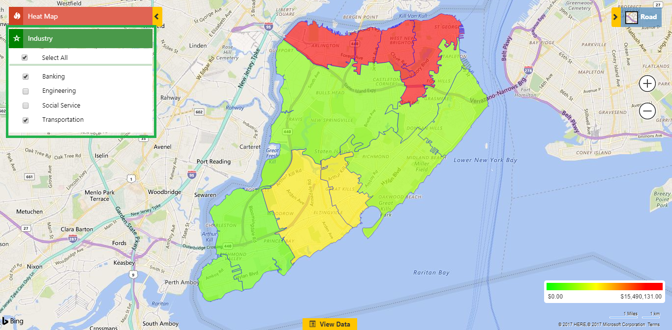 Heat Map Dynamics CRM