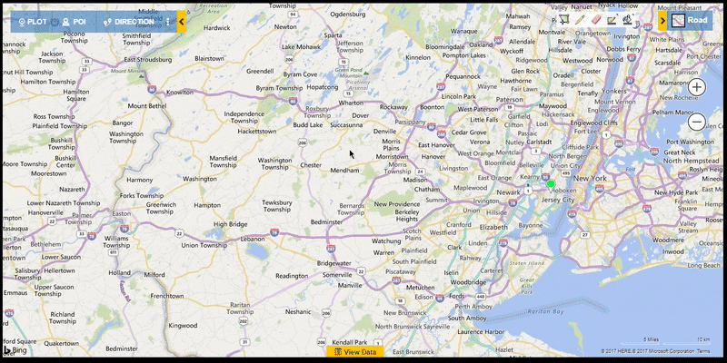 Customizable Pushpins Detail Map – Easily analyze on a map within Dynamics 365