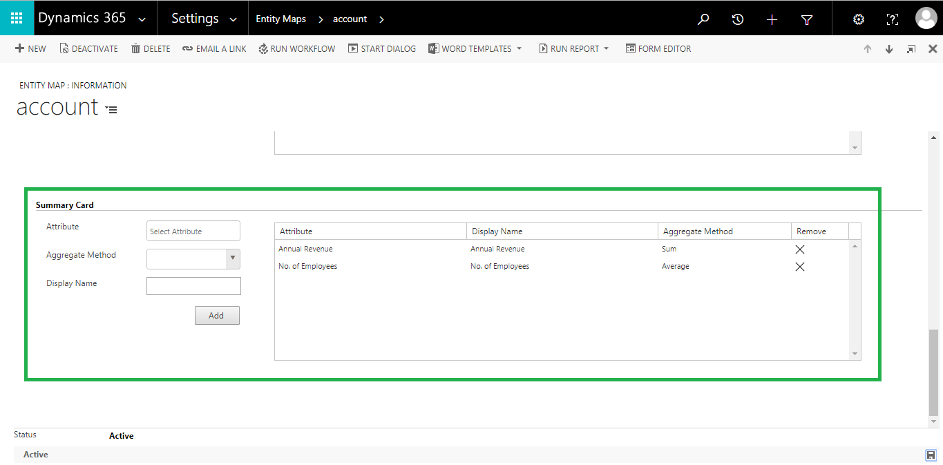 Summary Card - Get aggregate information for any enclosed area on the map within Dynamics CRM