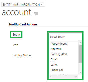 Tooltip Card Actions Entity