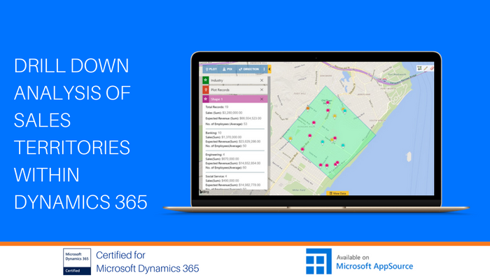 Drill down analysis of Sales Territories within Dynamics CRM