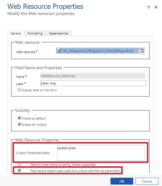 Access Saved Map Templates on Entity Form in Dynamics 365