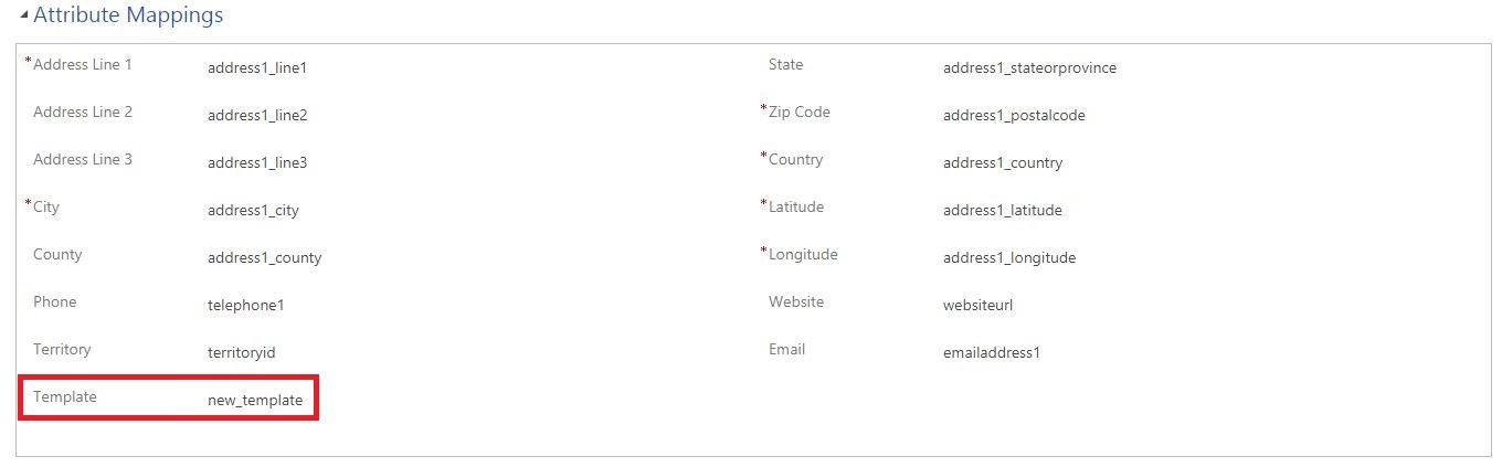 Access Saved Map Templates on Entity Form in Dynamics 365