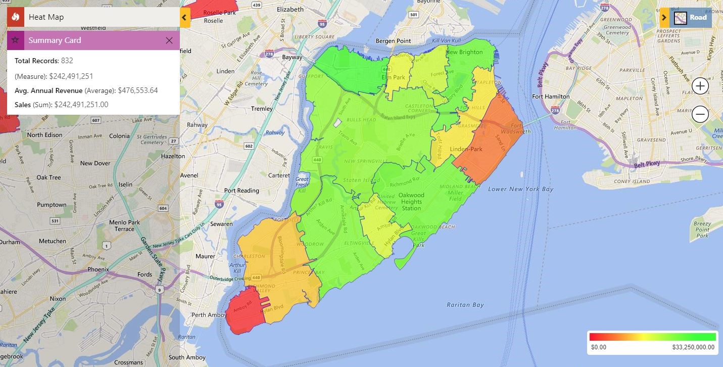 Dynamics 365 data with Heat Maps