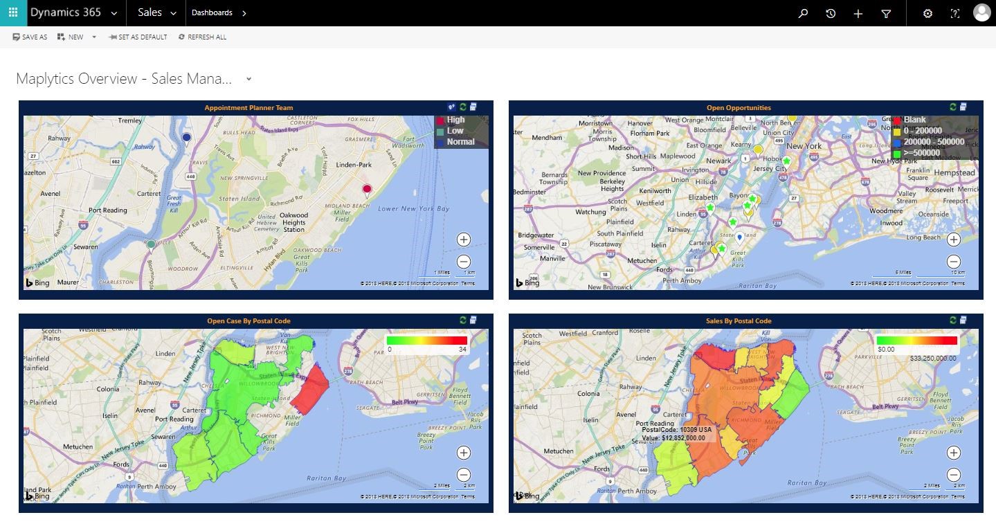 Improving Sales and Marketing with Geospatial-Intelligence within Dynamics 365