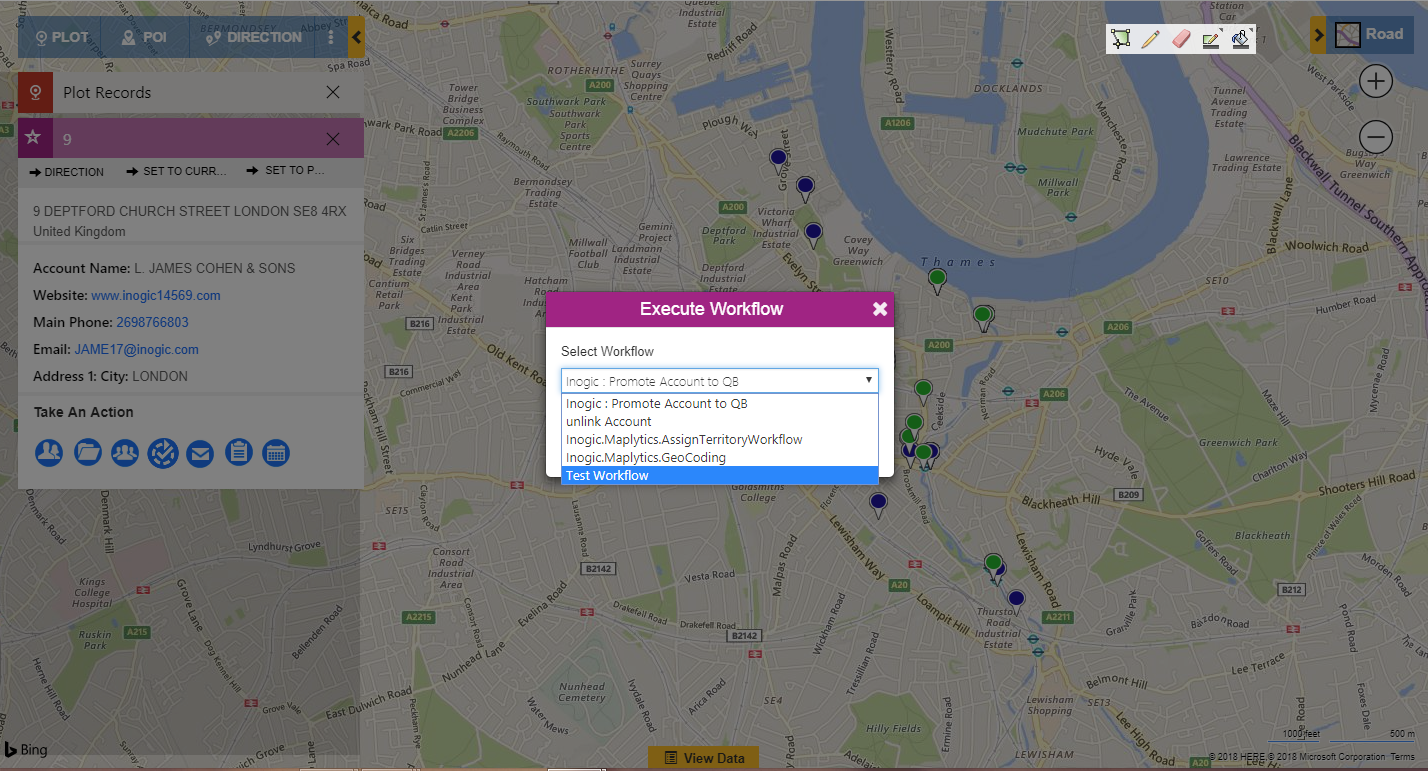 Map Dynamics CRM