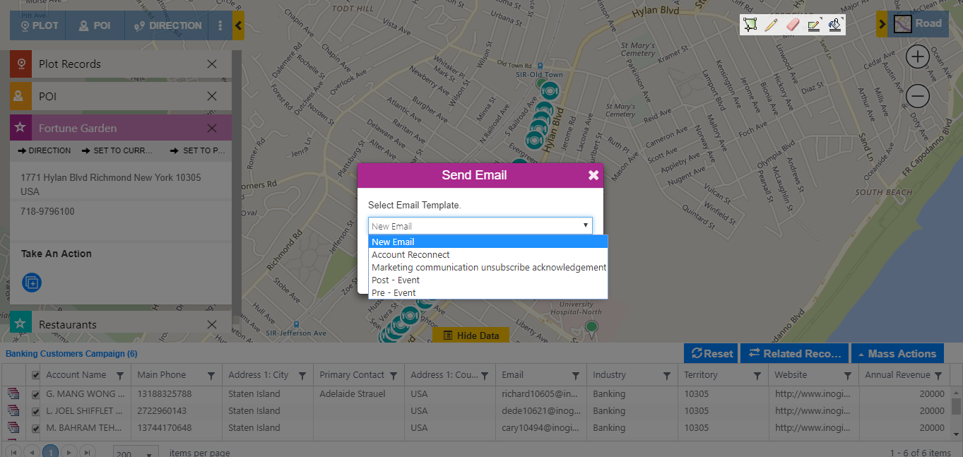 Map Dynamics CRM