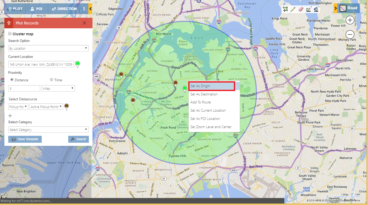 Dynamics CRM Route Map