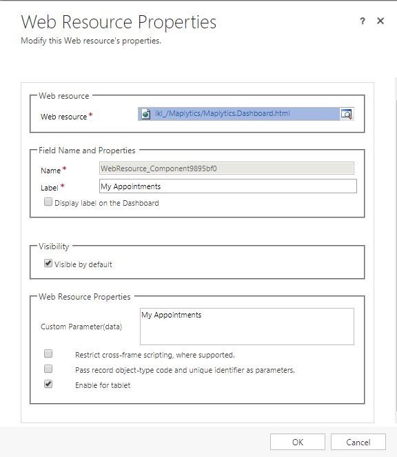 Dynamics CRM Maps Integration