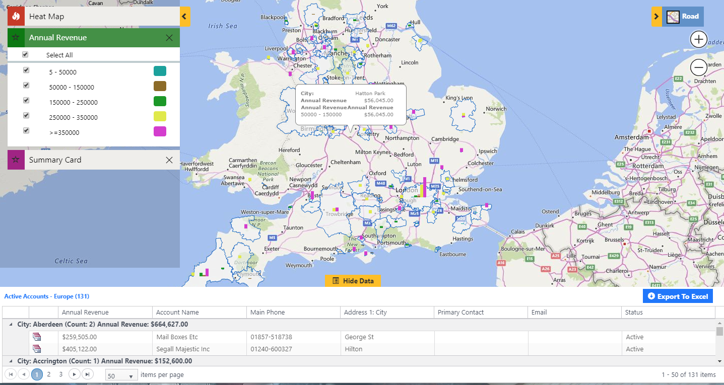 Geocoding Maps MS Dynamics CRM