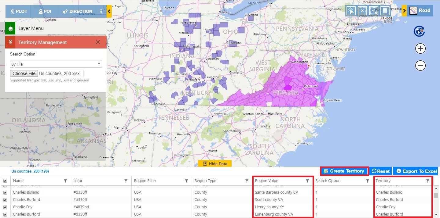 Sales Territory Maps Dynamics CRM