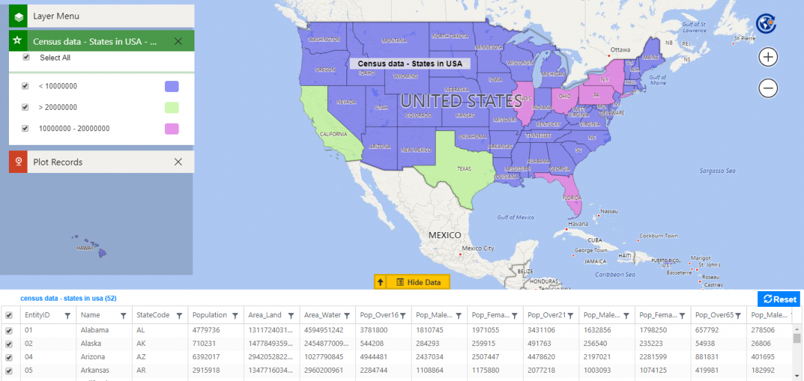 Geo mapping visualisation