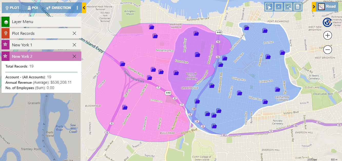 Geo mapping visualisation