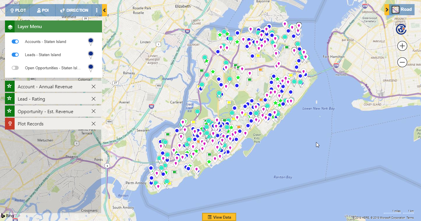 Plot Multiple Categorized Dynamics CRM data