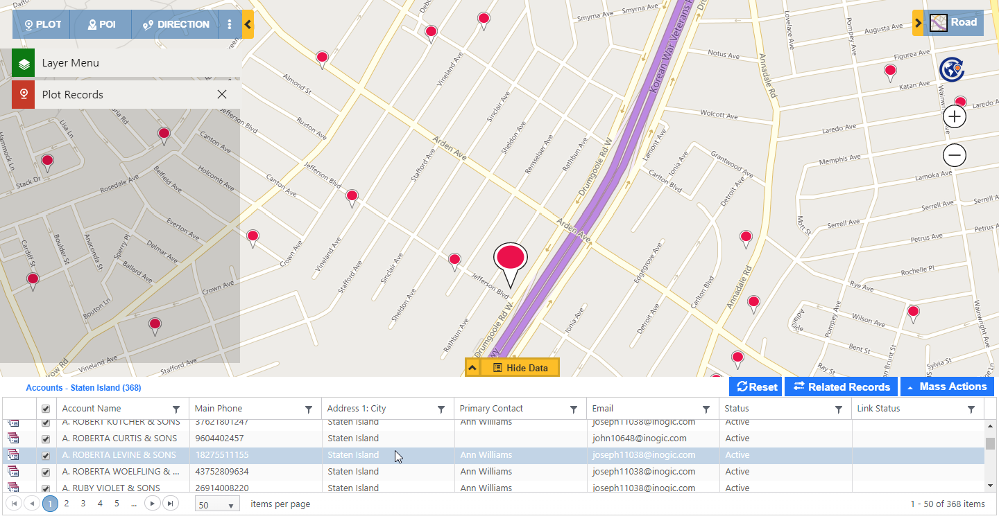 Map Integration for Dynamics 365 CRM