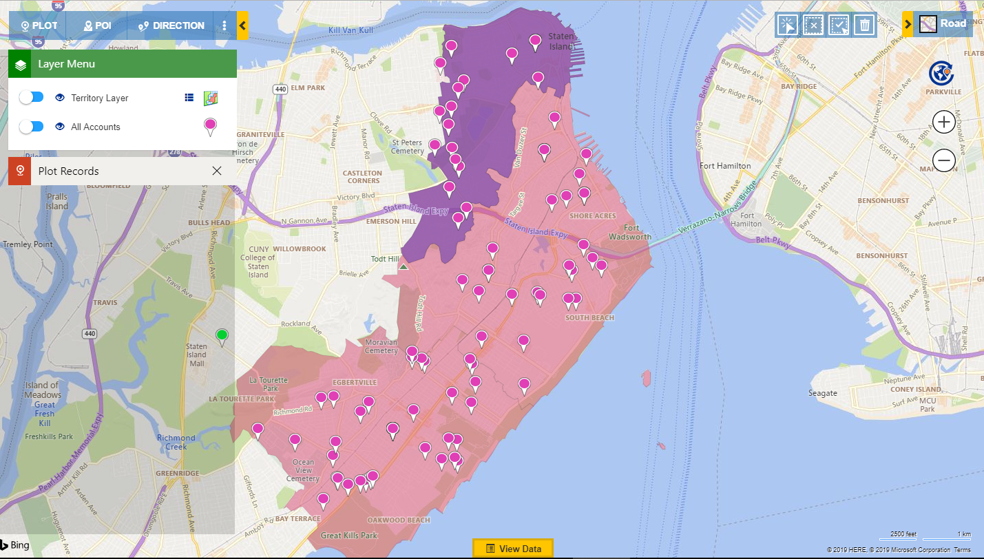 Map for quick visualization of your Dynamics 365 CRM data