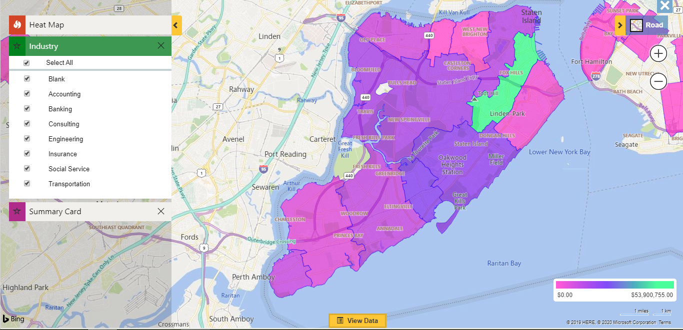 Analyze data using Pie-Chart and Column-Chart within Dynamics 365 CRM with Heat Maps