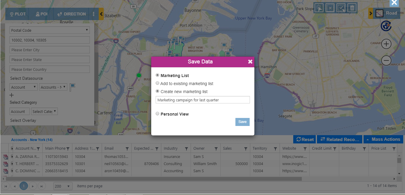 visualizing Dynamics 365 CRM data on map