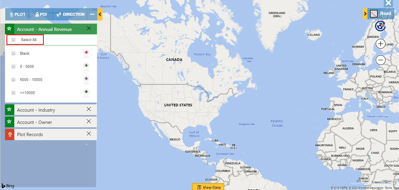 Analyze complex Dynamics 365 CRM data easily by plotting multiple categories on map