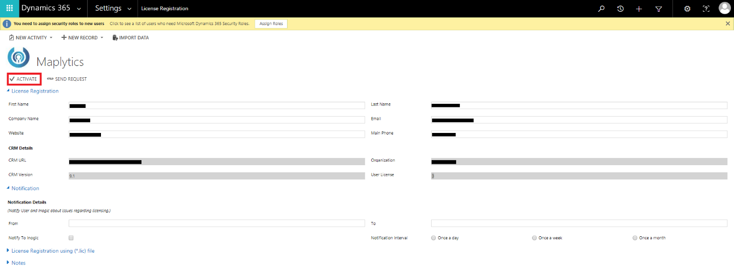 Prerequisites for getting started with Maplytics within Dynamics 365