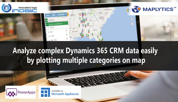 Analyze complex Dynamics 365 CRM data easily by plotting multiple categories on map