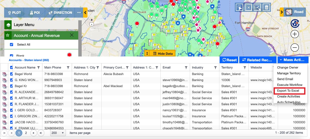 geographical insights of your Dynamics 365 CRM data