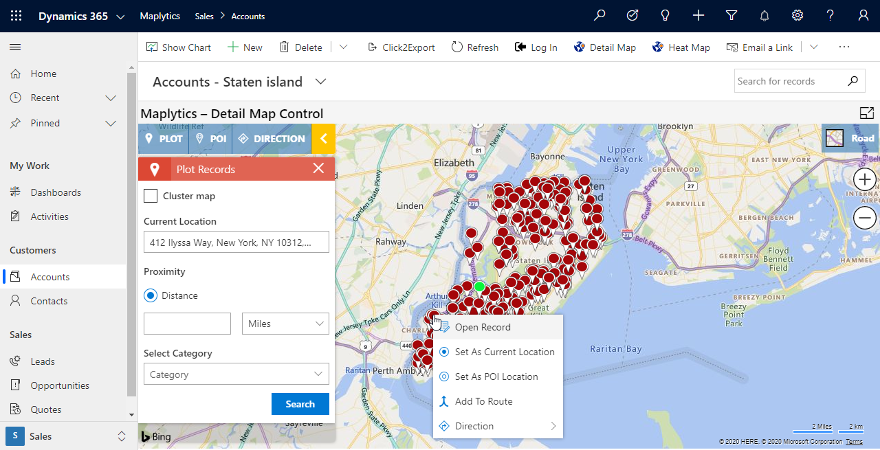 Maplytics features with Detail Map Control