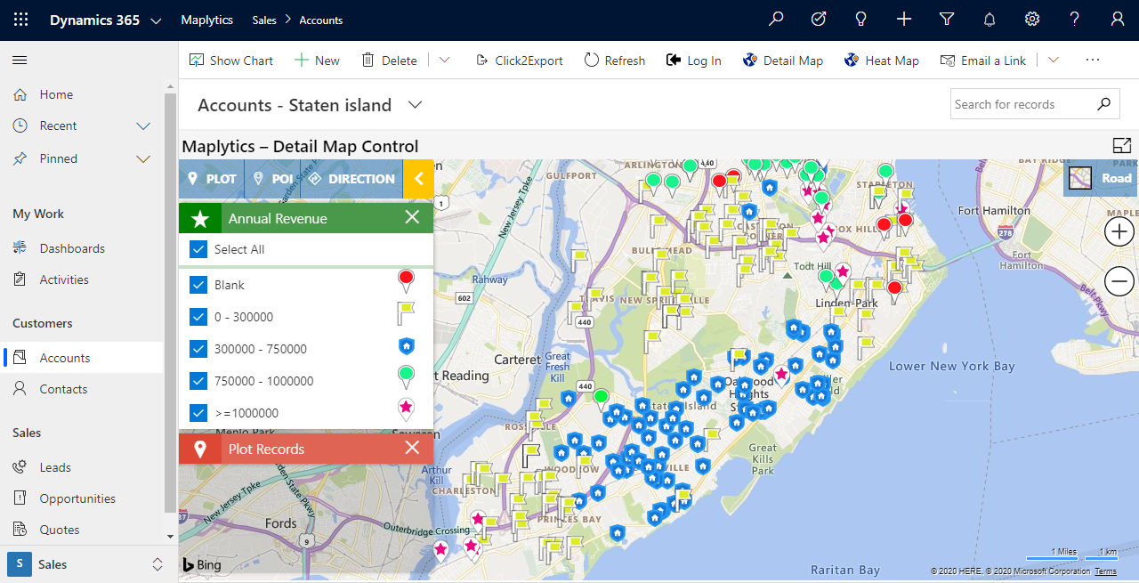 Maplytics features with Detail Map Control