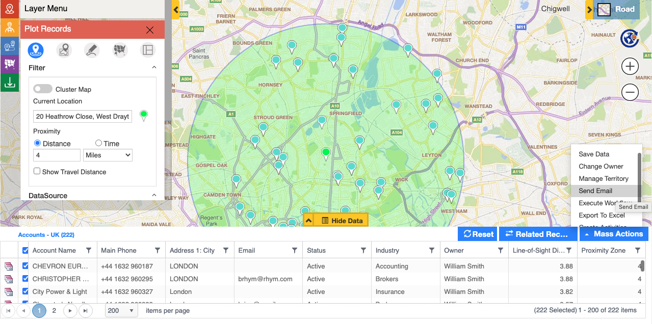 Use current location to Plot and Analyze data ‘By Location’ on map within your Dynamics 365 CRM or Power Apps!