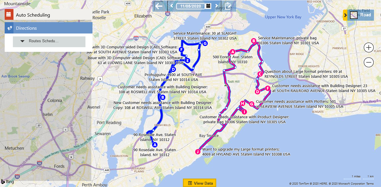 Maplytics Mass Actions feature within your Dynamics 365 CRM