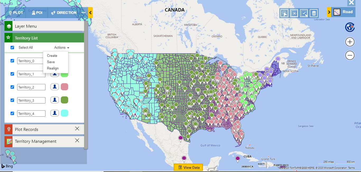 Breaking up large geographical regions into territories and managing them is a large and vital job role of a manager. However, intelligent and balanced workload distributions can prove to be a challenge. Maplytics steps up to this challenge and now allows managers to Auto Create Territories and easily obtain well distributed territories in an instant. Managers can create desired number of balanced territories based on the count of records within the required region automatically. Talk about smart and convenient