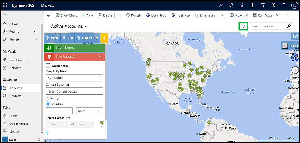 Quickly Scan Analyze and Find - 4Quickly Scan Analyze And Find The Relevant Data Directly On Map Within Dynamics 365 CRM 