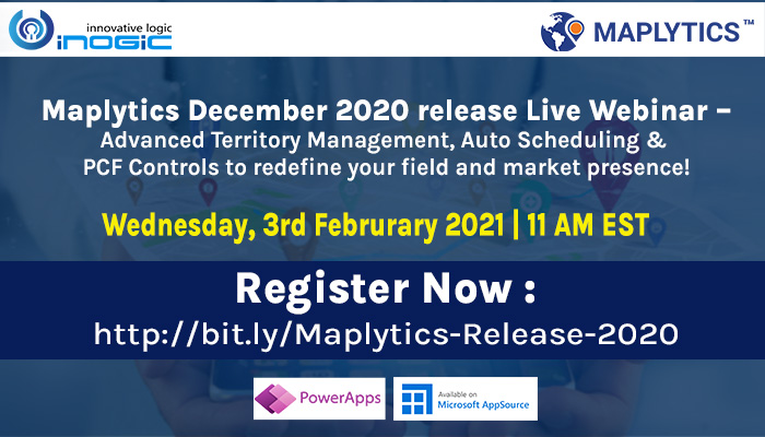 Maplytics December 2020 release Live Webinar