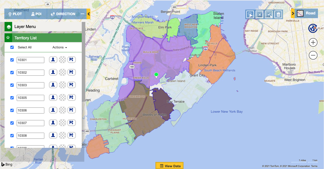 Territory Management By Overlay