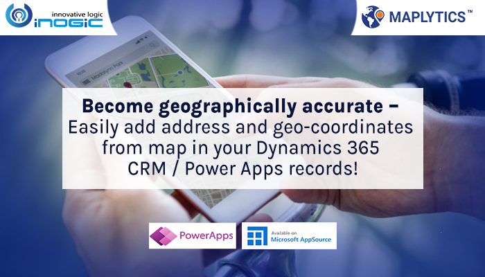 Easily add address and geo-coordinates from map dynamics CRM