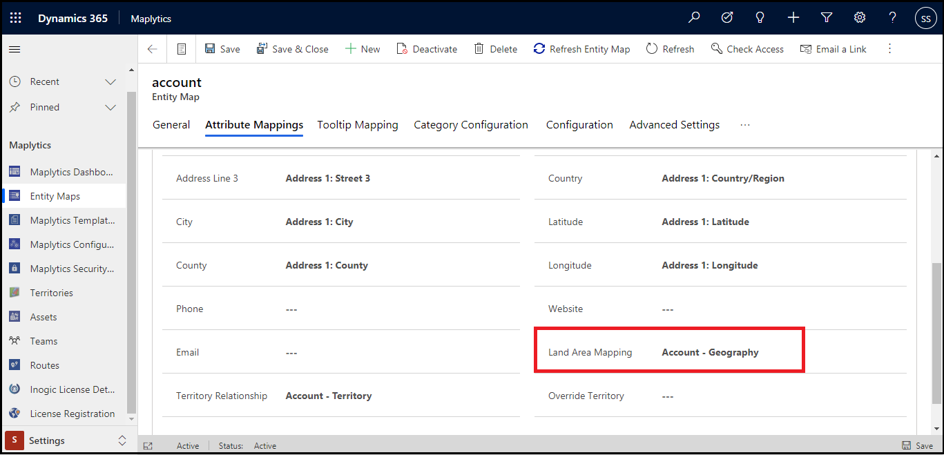 Assign Land, Farm or any geographical area to a particular record within Dynamics 365 CRM