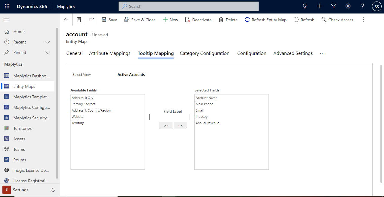 Configure attributes for Dynamics 365 CRM