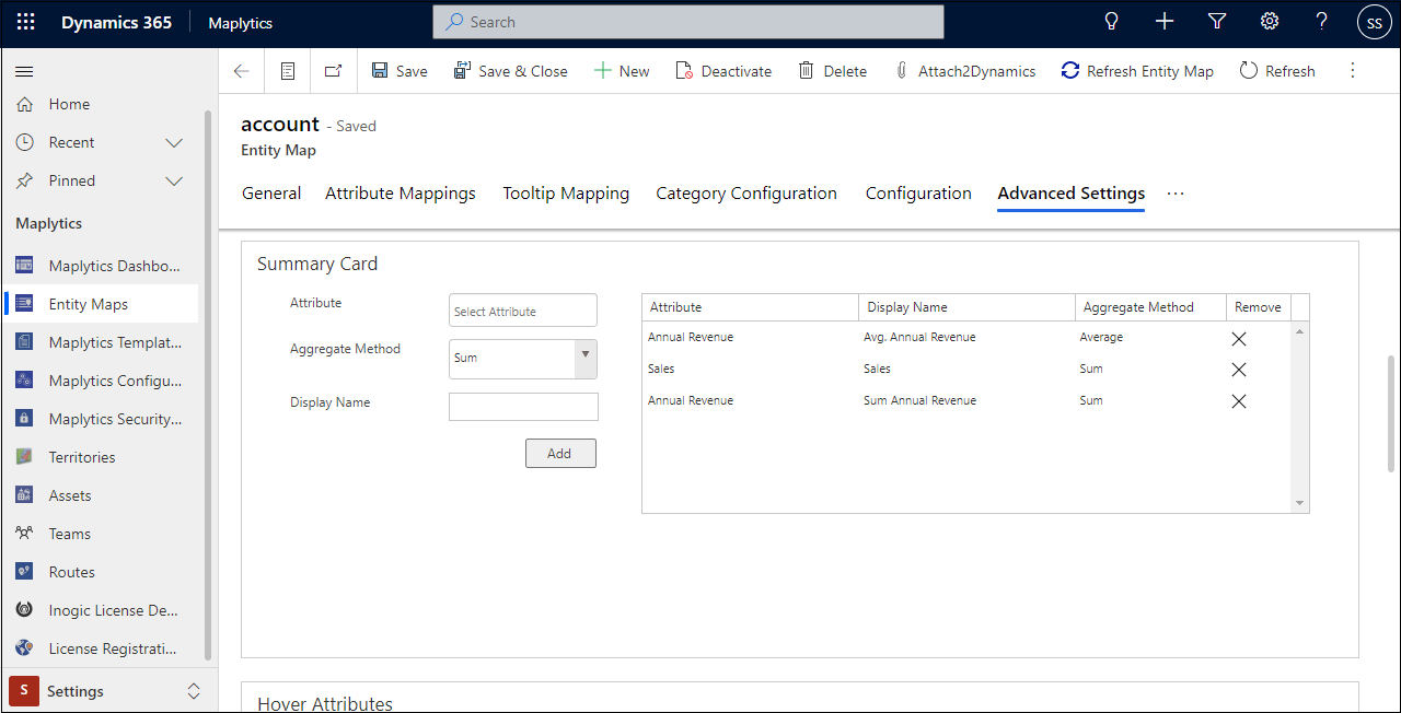 Configure attributes for Dynamics 365 CRM