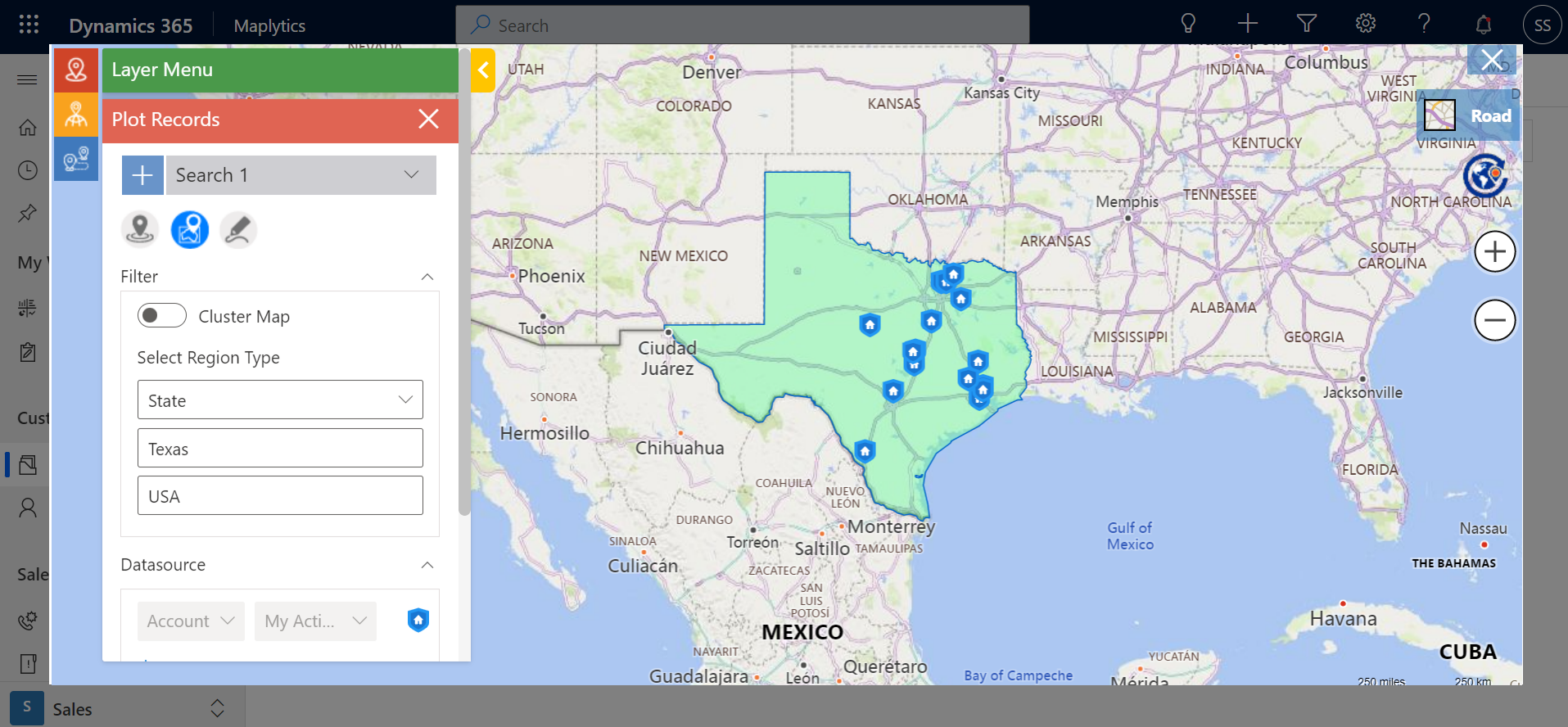 Application of Multi-Layer on Maps