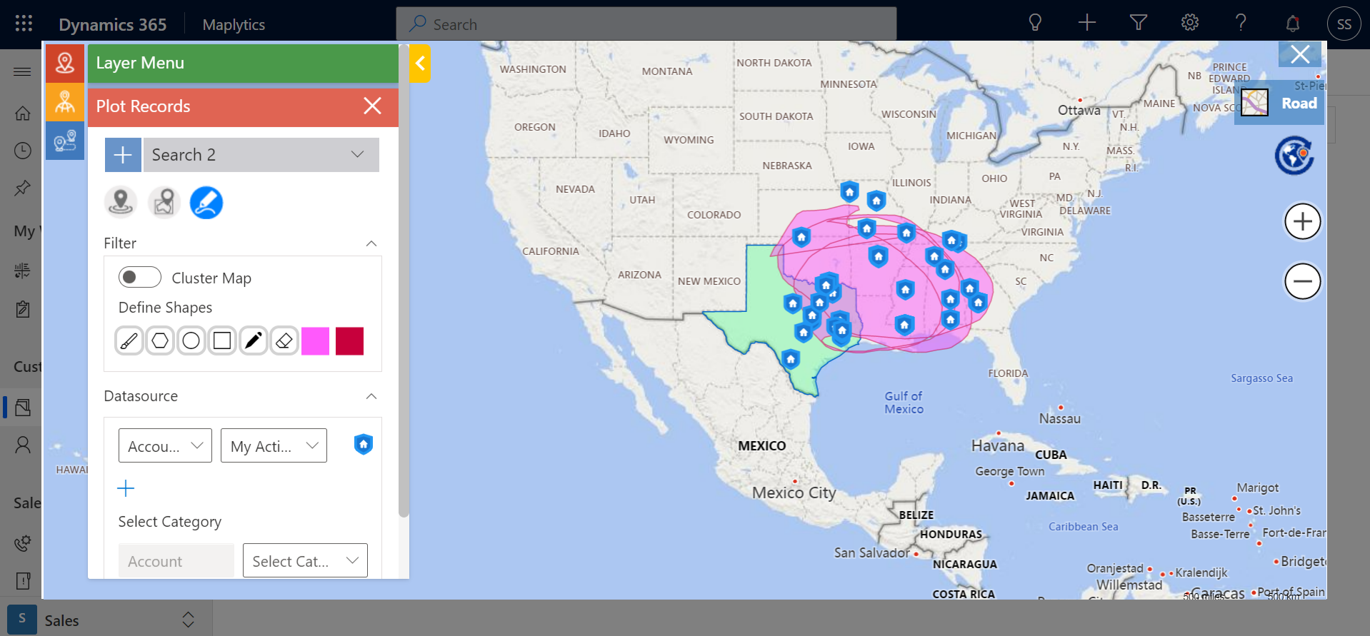 Application of Multi-Layer on Maps